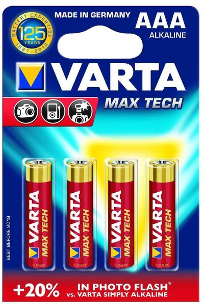 Varta AAA Max Tech Batterie 4 St. (4703110404)