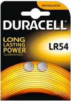 Duracell LR54, 2 St&uuml;ck Alkaline-Knopfzellenbatterien