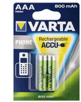 VARTA Professional Phone Power AAA Micro HR03 NiMH Akku 1,2V 800 mAh (2 St.)