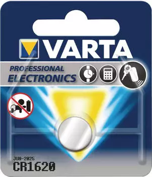 VARTA Knopfzelle CR1620 Lithium Batterie 3V 70 mAh VARTA Knopfzelle CR1620 Lithium Batterie 3V 70 mAh