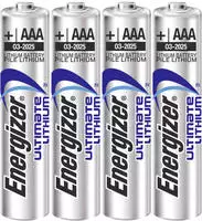 ENERGIZER Batterie Lithium, Micro, AAA, FR03, 1,5V Ultimate Lithium, Retail-Blister
