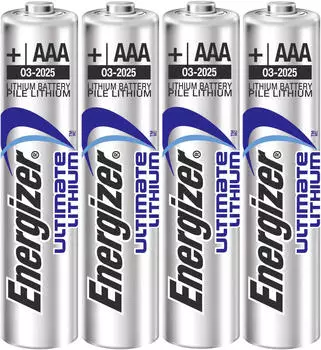 Energizer Ultimate Lithium AAA / FR03 Batterie 1,5V 1250 mAh (4 St.)