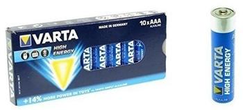 VARTA High Energy AAA Micro LR03 Alkaline Batterie 1,5V (10 St.)