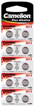Camelion Premium Alkaline Knopfzelle AG13/LR44 Batterie 1,5V 138 mAh (10 St.)