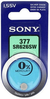 Sony 377 (SR626SW) Knopfzelle Batterie 1,55V 28 mAh