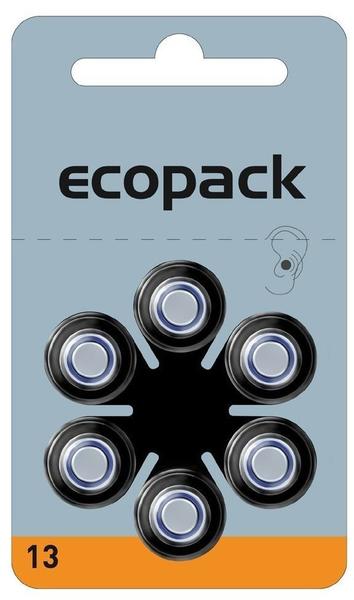 VARTA Ecopack ZA 13 Knopfzellen 310 mAh, 1,4V (6 St.)