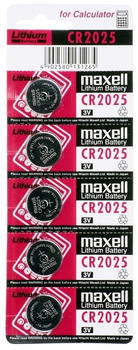 Maxell CR2025 Lithium Batterie 3V 140 mAh