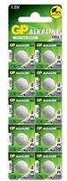 GP GP76ASTD496C10, GP Knopfzelle LR44 1.5V 10 St. 110 mAh Alkali-Mangan