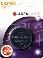 AgfaPhoto Batterie Knopfzelle CR2450 3.0V Lithium 1St.