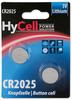 ANSMANN 5020192, ANSMANN HyCell CR2025 Lithium Knopfzellen Batterie 3.0 V 2er Pack,