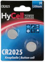 HyCell 5020192, HyCell Knopfzelle CR2025 3V 2 St. 140 mAh Lithium CR 2025