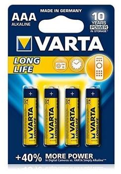 VARTA AAA Longlife Batterien 4 St. (04103110414)
