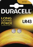 Duracell LR43 / AG12 Alkaline Batterie 1,5V - 2er Packung