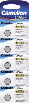Camelion CR1220 Knopfzelle Batterie 3V 38 mAh (5 St.)