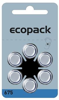 Varta Ecopack ZA 675 Knopfzellen 630 mAh, 1,4V (6 St.)