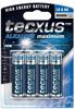 Tecxus Batterie Alkali Mignon AA 4er Blister