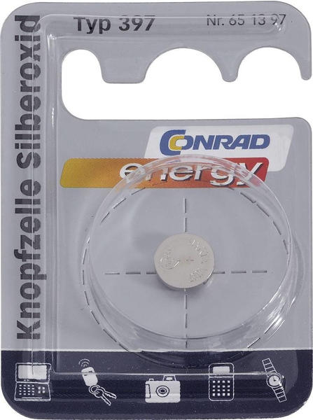 Conrad Energy Typ 397 Knopfzelle Silberoxid