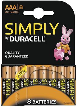 Duracell AAA Alkaline Simply (8 St.)