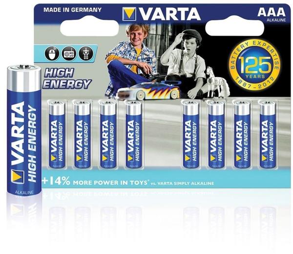VARTA AAA / LR03 High Energy Batterie 8 St. (4903121418)
