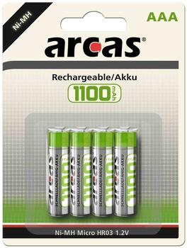 Arcas Rechargeable NI-MH LR3 Akku 1,2 V 1100 mAh (4-20 St.)
