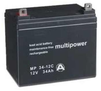 Multipower MP34-12C Blei Akku 12V 34 Ah