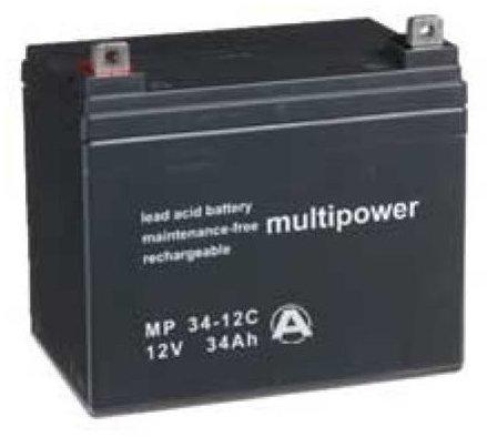 Multipower MP34-12C Blei Akku 12V 34 Ah