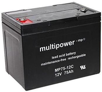 Multipower MP75-12C Blei-Gel battery 12V 75 Ah