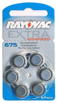 Rayovac R675AE Advanced Hörgeräte Batterien 1,4V 640 mAh (6 St.)