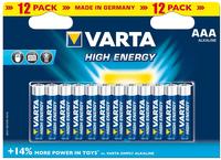Varta - AAA Micro Longlife Power LR03 Batterien - 12er Packung