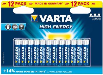 Varta AAA High Energy Batterie 12 St.
