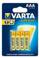 Varta - AAA Micro Superlife R03 Batterien - 4er Packung