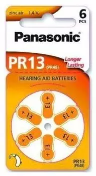 Panasonic Zinc Air 13 PR13 orange (6 St.)