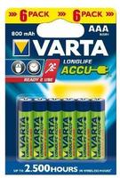 VARTA 56703101436, VARTA Recharge AAA - 6 Pack