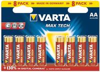 Varta 04706 101 418, Varta Longlife Max Power (8 Stk., AA, 2980 mAh) (04706 101 418),