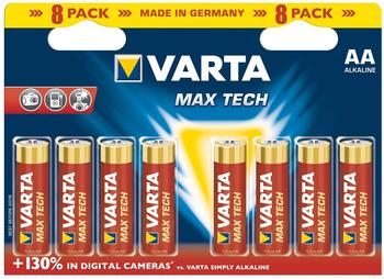 Varta Max Tech Mignon AA 8 St.