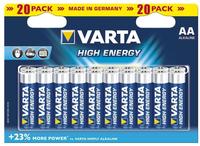 Varta 04906 121 420, 20x Varta Longlife Power AA Mignon LR6 Alkaline Batterie