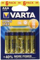 Varta 04103 101 416, Varta Longlife (6 Stk., AAA, 1200 mAh) (04103 101 416),