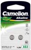 Camelion AG3 / LR41 Alkaline Batterie 1,5V - 2er Packung