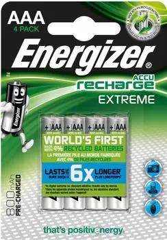 Energizer NiMH Akku Extreme Micro (AAA) 800 mAh (4 Stck.)