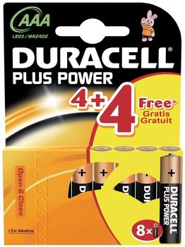 Duracell Plus Power AAA Micro, (4+4 St.)