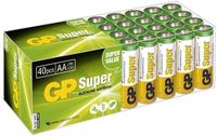 GP GPSUP15A984S40, GP Super Mignon (AA)-Batterie Alkali-Mangan 1.5V 40St.