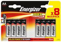 Energizer E303324700, Energizer Max Mignon (AA)-Batterie Alkali-Mangan 1.5V 8St.