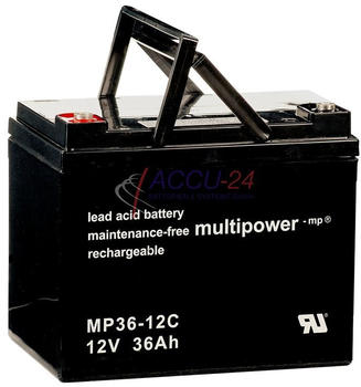 Multipower MP36-12C AGM Battery 12V 36 Ah