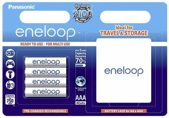 Panasonic eneloop AAA 750mAh + Box (4 St.)