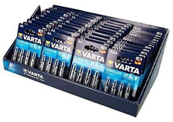 Varta AA 2600 mAh + 52x AAA / LR6 High Energy Batterie (120 St.)