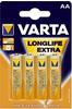 Varta 04106 101 354, Varta Batterie Alkaline, Mignon, AA, LR06, 1.5V Longlife,