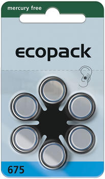 VARTA Ecopack 675 1,4V, 6 Stück