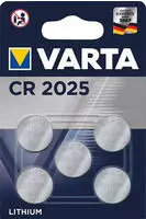 Varta - Knopfzelle Cr 2025 3 V 5 St. 157 Mah Lithium Lithium Coin Cr2025 Bli 5