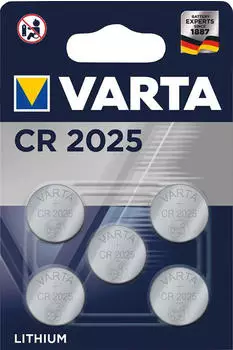 VARTA CR 2025 3V, 5 Stück