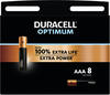 Duracell Duracell Optimum AAA 8er Set (8 Stk., AA)
